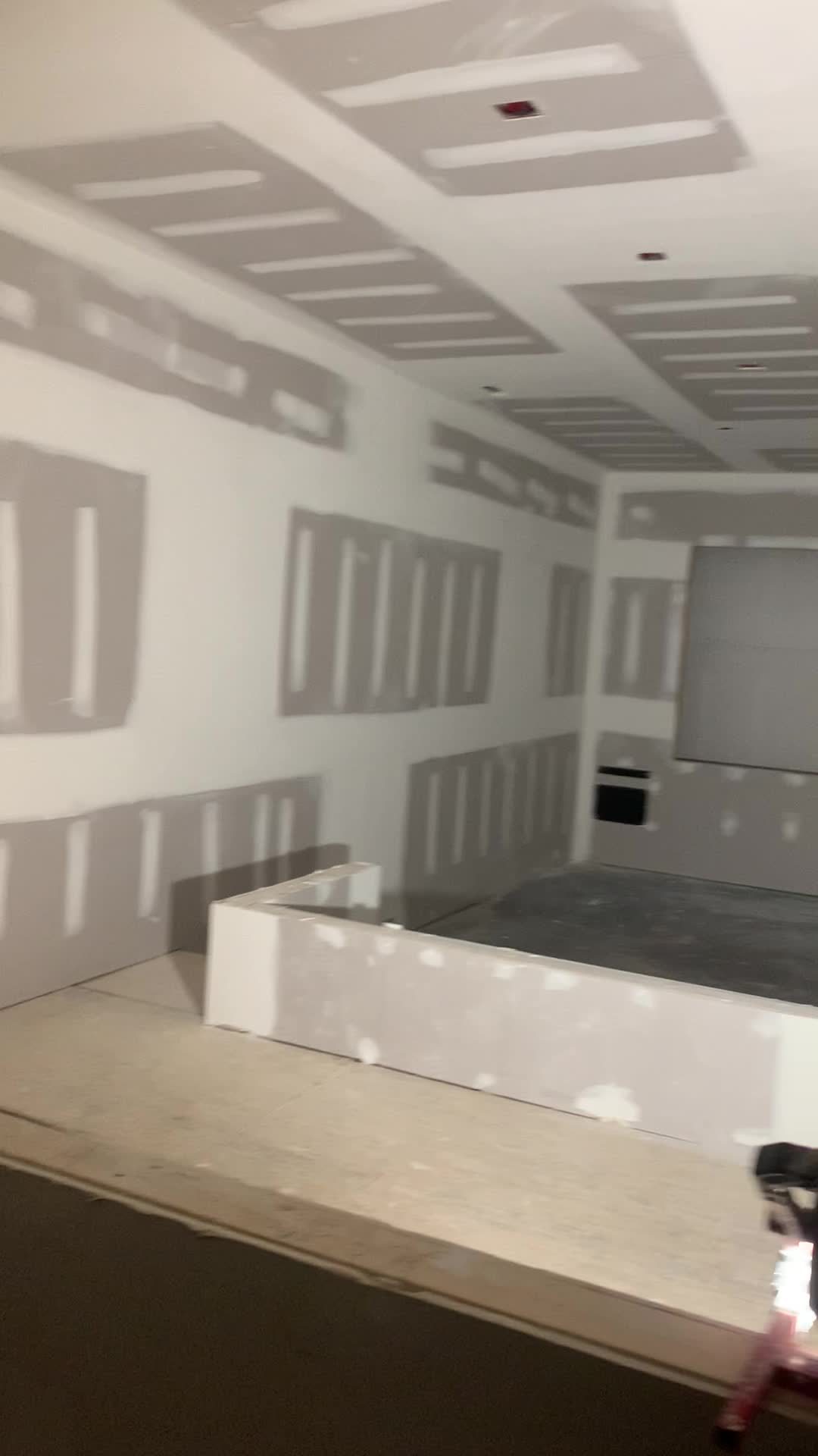 Drywall texture and corner detail